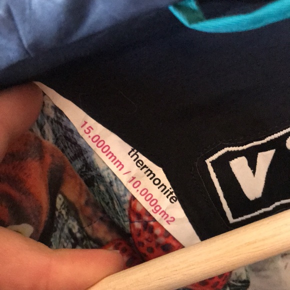 Volcom Blue Green Thermonite Snowboarding Skiing Jacket Size Extra Small - Picture 3 of 14